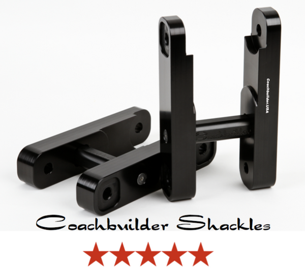 COACHBUILDER +1” SHACKLE KIT ( PROVIDES .625” OF ACTUAL LIFT ) TUNDRA 2007-2021